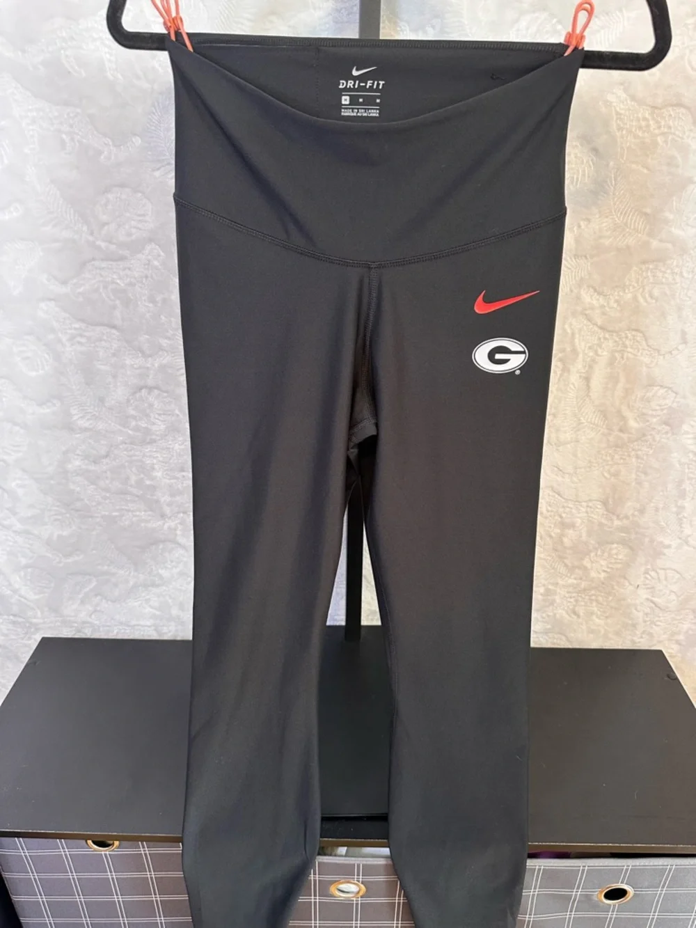 Nike Black‎ Dri-FIT Performance Leggings with White Swoosh